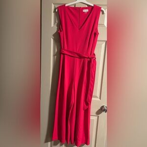 Hot Pink Calvin Klein Jumpsuit size 14. New without tags